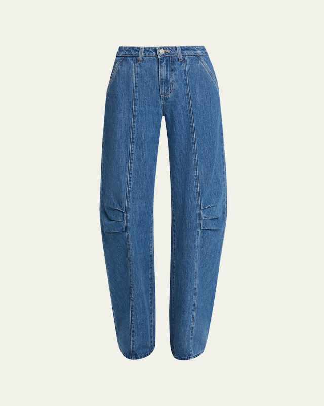 Zara High-Rise Rodeo Barrel Jeans